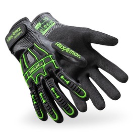 HexArmor Safety Gloves with Impact Protection | Sandy Nitrile Foam Palm Coating | 360-Degree A7-Level Cut Resistance | Liquid-Resistant | Fiberglass-Free | Touchscreen Compatible | 3027IMP | XXX-Large