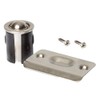 Brushed Nickel Closet Door Drive-in Ball Catch with Strike Plate