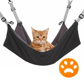 Anseom Cat Hammock, Soft Kitten Hanging Bed, Washable Hanging Swing with Pet Hair Remover, for Small Pets, Cats, Ferrets, Rabbits, Guinea Pigs, Chinchilla, 42 x 56 cm