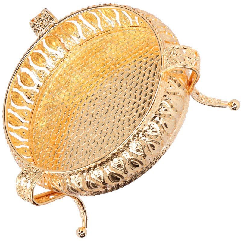 Fruit Tray Metal Round Place Snacks Small Jewelry Multifunctional Home