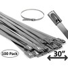 Electriduct 304 Stainless Steel Cable Ties 30 Inch 200 Lbs