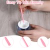 5 Pcs Eyebrow Sticks, Silicone Waxing Applicator Non-stick Wax Spatulas