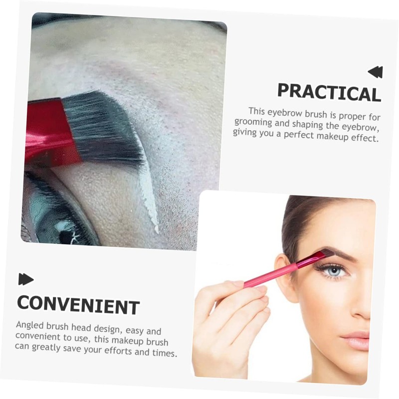 Healeved 2pcs Angled Eyebrow Makeup Brushes for Women Precision Brow
