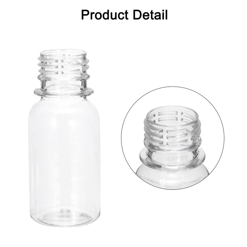 sourcing map 15 Pack 50ml/1.7oz Dispensing Bottles Plastic Squeeze Bottle