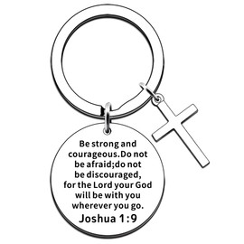 JMIMO Christian Gifts for Women Men Faith Religious Gift Prayer Charm Keyring Presents Inspirational Gifts Christmas Birthday Graduation Gifts