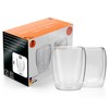BigDean Pack of 2 Double Walled Latte Macchiato Glasses 300ml