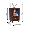 Mini Retro Christmas Snow Music TV Party Decoration Christmas Home