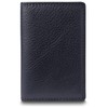 Bosca Navayo Card Case All Leather Wallet Blue-Black