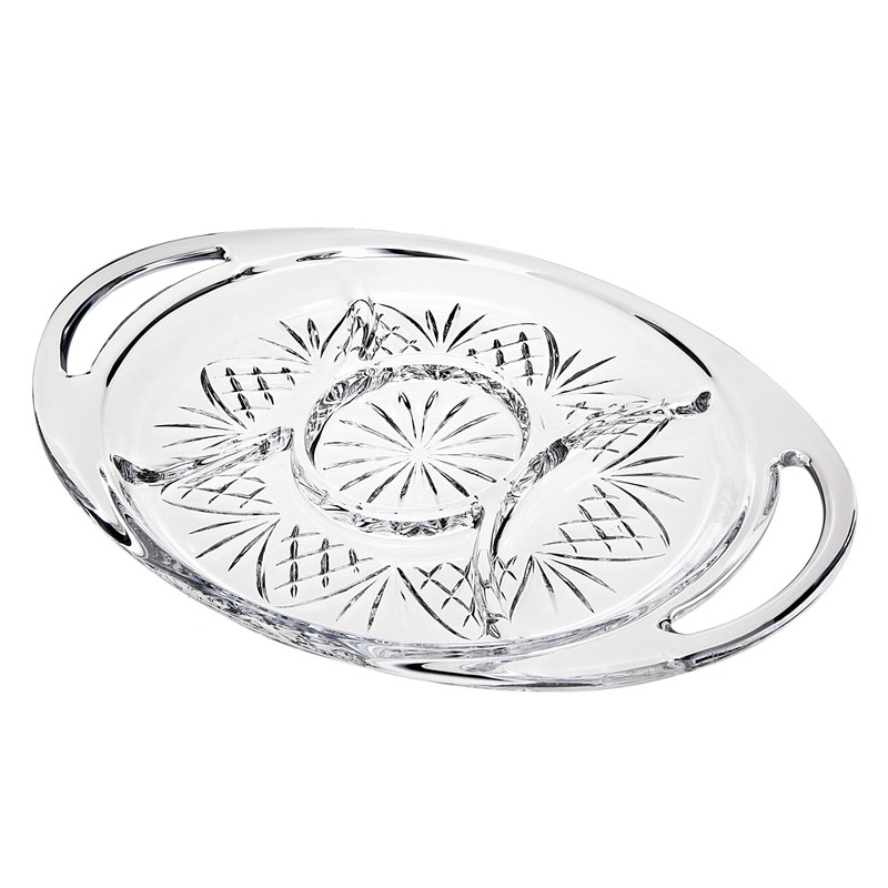 Godinger Dublin Serving Tray, Serving Platter, Appetizer Platter, Pastry Tray
