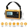 Raynic Emergency Radio, 5000mAh/18500mWh Weather Radio, Solar Hand Crank Radio