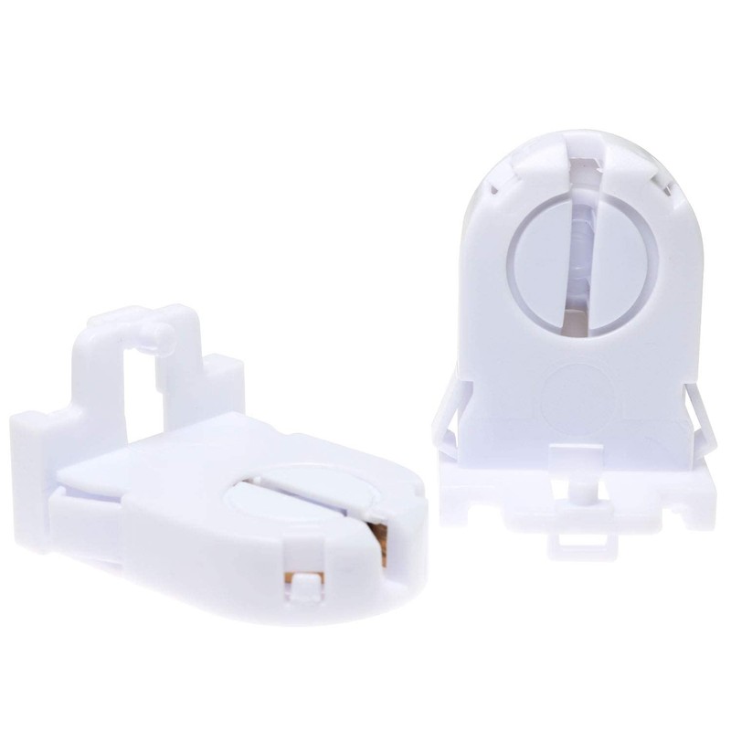 TAODAN 12pcs T8 Lamp Holder Non-Shunted Turn-Type UL Socket Tombstone