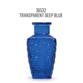 FolkArt Murano Transparent Acrylic Glass Paint, Deep Blue, Perfect for Indoor and Outdoor Arts and Crafts Projects, 2 fl oz, 36532