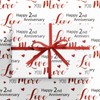 RUSPEPA Wrapping Paper Roll for 2nd Anniversary - 17 Inches