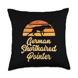 German Shorthaired Pointer (GSP) and the Sunset Throw Pillow