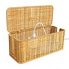 Cable Box, Handmade Cable Box, Rattan Cable Management Box, Under