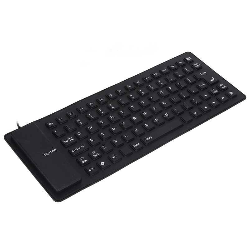 Silicone Keyboard Fully Sealed Design Lightweight Portable Silent Soft Comfortable