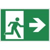 Sign Emergency Exit Right Aluminium / Dibond 300 x 200