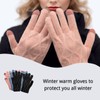 KEYRI 3 Pairs Women Winter Knitted Gloves, Touch Screen Gloves