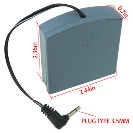 FMHXG Safe Box Emergency Battery Box External Battery Double Connector Universal Safe Backup Suitable for Various DC Devices Toys LED Lighting Power Low Voltage Electrical Equipment Maintenance 3.5