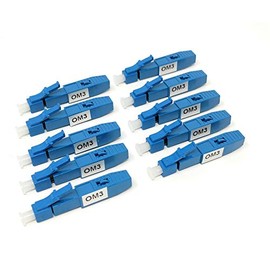 Ultra Spec Cables Field Installable LC-UPC Multimode OM3 50/125 Connector for 0.9mm Cable (10 Pack) (Quick Connectors)