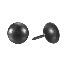 uxcell Upholstery Tacks Nail Pins Furniture, 100Pcs 11x17mm Thumb Tack Pins Assortment Kit Carbon Steel for Home Sofa DIY Decorative Nail Heads Nails, Grey