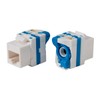 Monoprice Cat6 RJ45 Toolless Twist Lever 180-Degree Keystone