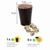 GICO Quality dice cup (genuine leather) standard (9 cm) brown
