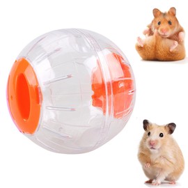 Hamster Run Ball, Hamster Ball, Hamster Wheel Exercise Ball, Hamster Running Ball, Hamster Ball Toy, Toy Hamster Running Ball, for Hamster Small Animals & Mice, Plastic (12 cm, Orange)