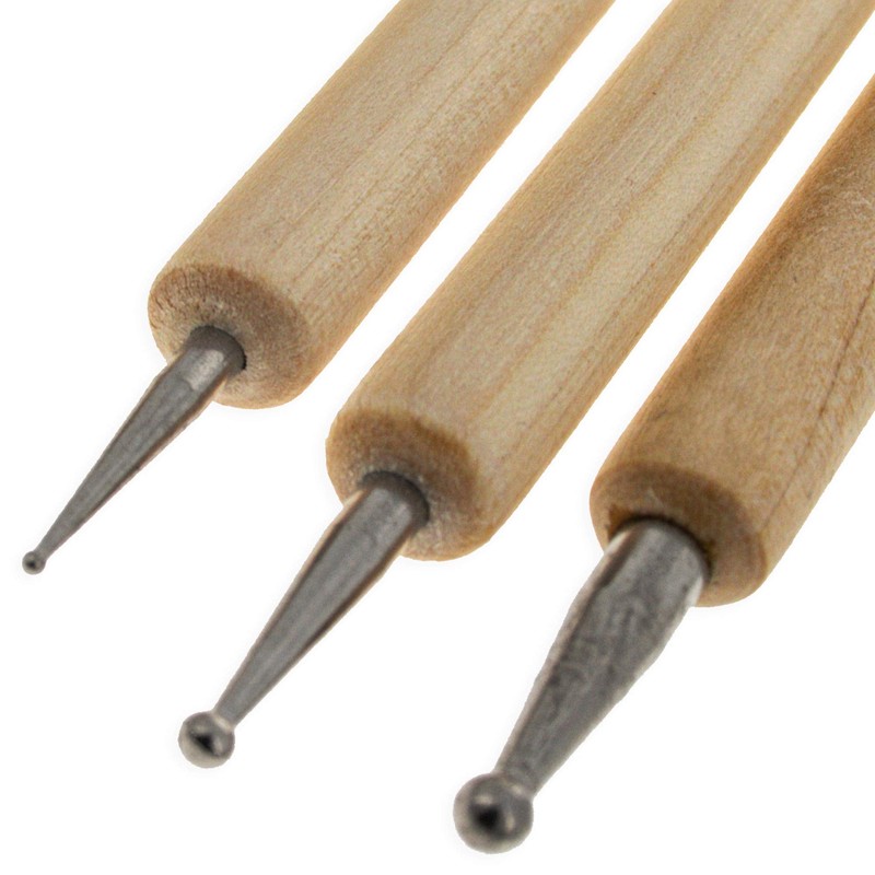 Set of 3 Double Sided Drop Pull Tools for Pysanky