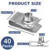 YUEARN 1/4"-20 U-Style Clip-On Nut, Stainless Steel Regular Extruded U-Nut,