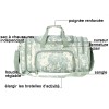 Waterproof Sport Gym Duffel Bag Large Capacity Weekender Bag with