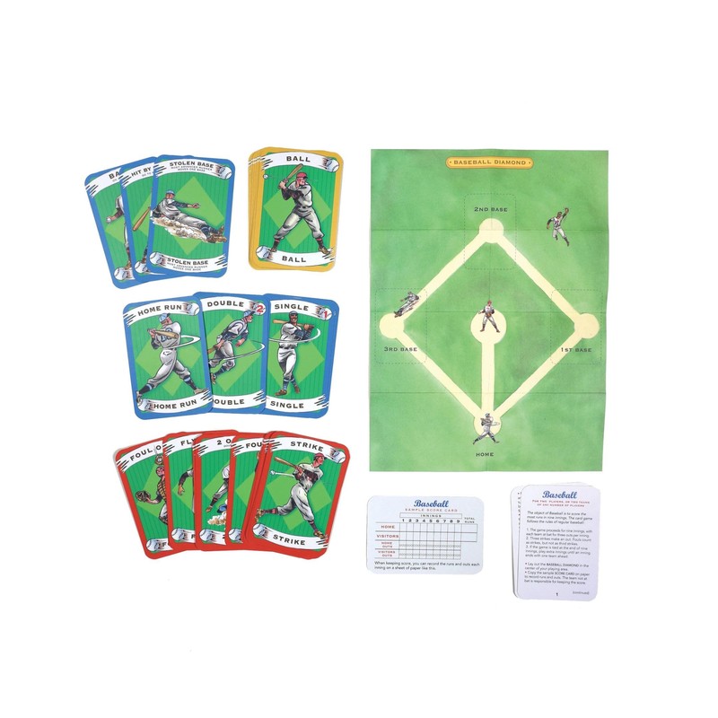 eeBoo -Baseball Playing -Cards and -Game