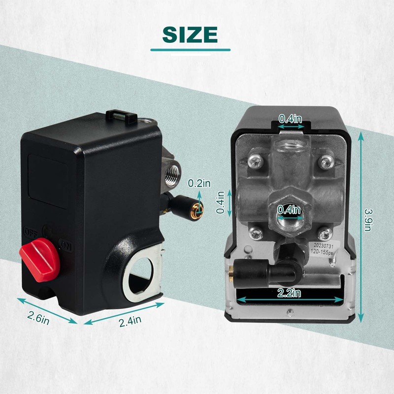 AUTOBABA Pressure Switch Compatible with Condor MDR 11/11 EA 26
