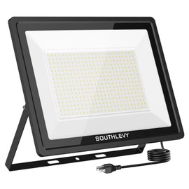 SOUTHLEVY 500W Outdoor LED Flood Light, 50000lm Super Bright, 6000k Daylight White, IP66 Waterpoof, 85v-277v Security Lights for Sport Court Arena Parking Lot