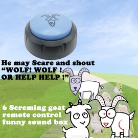 UZCIBU Screaming Goat Sound Box Funny Sound Box Sound Effect Machine Scaring Funny Goat Sound
