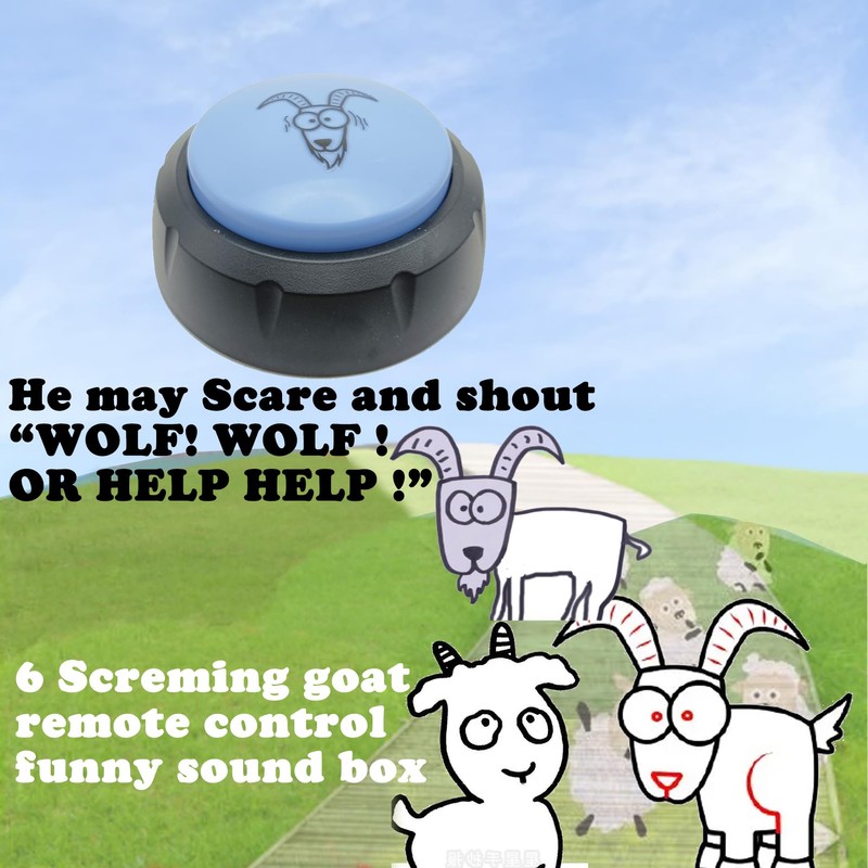UZCIBU Screaming Goat Sound Box Funny Sound Box Sound Effect