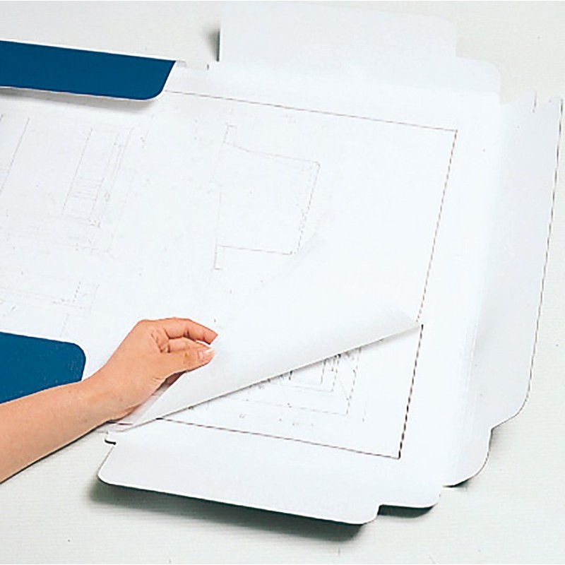 キングジム 図面ファイル GS A3 2つ折 1173 青