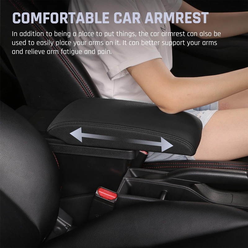YJYWZH Car Armrest Box for Honda Fit Jazz 2002-2008, 3USB