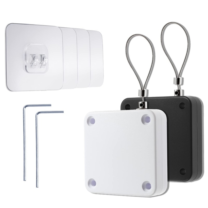 Rierdge Set of 2 Punch-Free Automatic Sensor Door Closer, Multifunctional