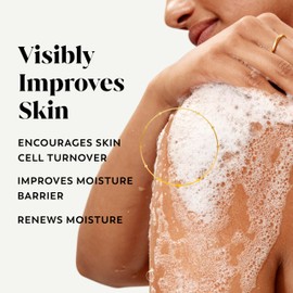 Olay Body Wash for Women, Tone Brightening Exfoliation, Vitamin C Serum Complex, Renew Moisture, Free of Parabens & Phthalates, Vitamin B3 Lameller Technology, For All Skin Types, 20 fl oz (Pack of 4)