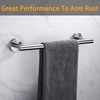 Nolimas Brushed Nickel Bath Towel Bar Single Bars Towel Rack