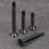 Wensilon（400pcs）#8×3/4”for Sheet Metal Self-Tapping Screws 410 Stainless Steel Flat Head
