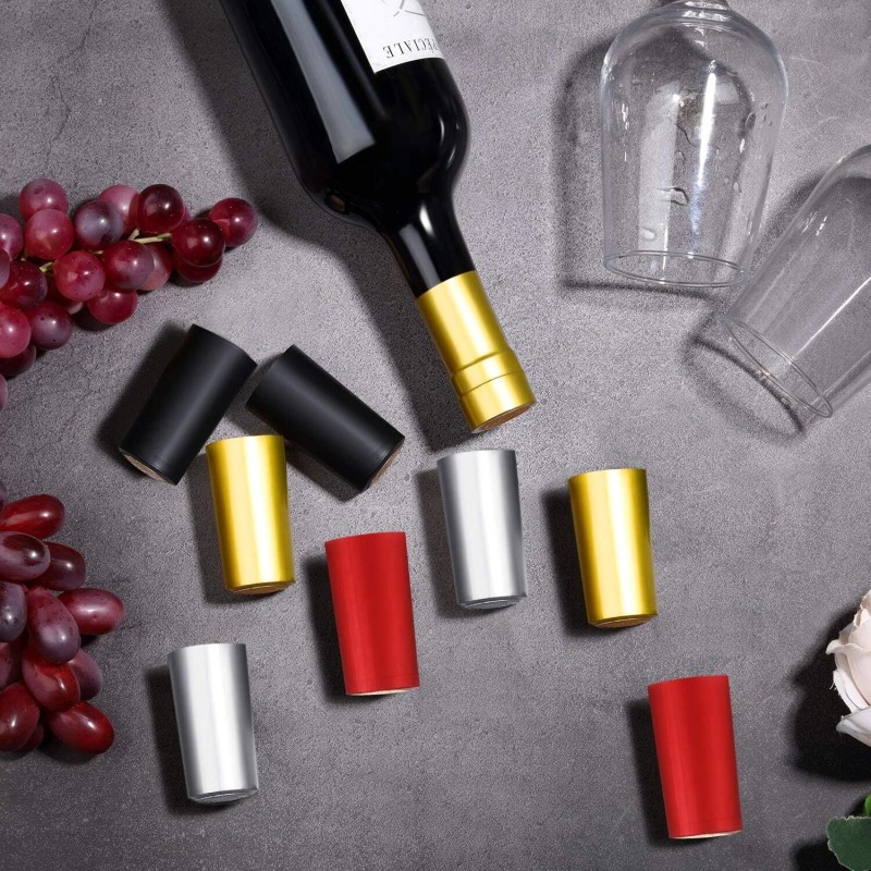 Blulu 200 Heat Shrink Capsules For Wine Bottles Pvc Black