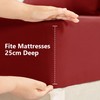 AR Ware Fitted Bed Sheet Microfibre 25cm Depth Super Soft