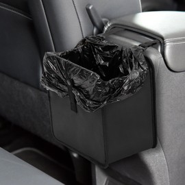 Foldable Car Trash Can, Waterproof Leakproof Car Garbage Can Bag, Hanging Garbage Bin Storage Organizer Trash Bin for Car Accessories Interior