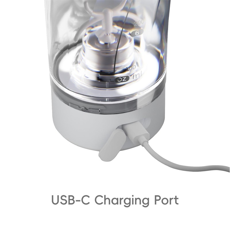 VOLTRX VortexBoost Electric Shaker Bottle, USB C Rechargeable Protein Shake