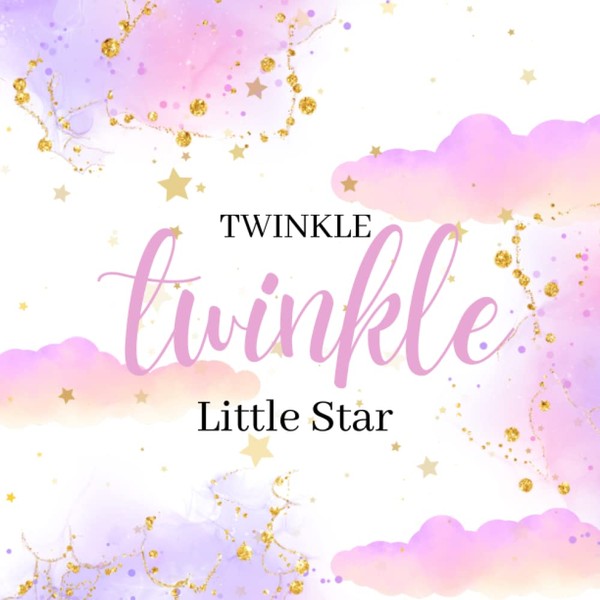 Twinkle Twinkle Little Star: Pink Purple Baby Shower Guest Book
