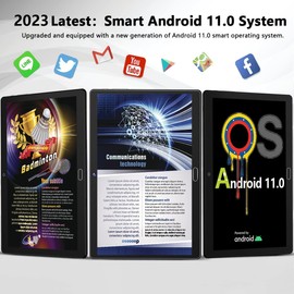 MEIZE Tablet with Keyboard,2 in 1 Tablets,2025 Lastest 10.1 inch Tablet Android,64GB ROM 1TB Expandable,WiFi Model,Octa-Core Processor,1080P Screen HD13MP Camera,GPS,BT5.0