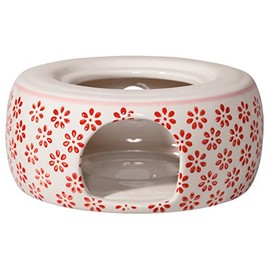 Bloomingville Susie Retro Tea Warmer Vintage Pot Warmer Diameter 14.5 cm Red Ceramic