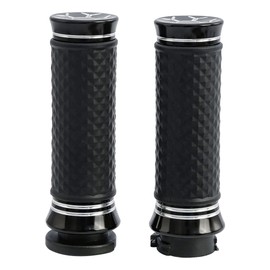 TCT-MOTORPARTS 1" Handlebar Hand Grip Fits for Harley Touring Street Glide Road King Softail